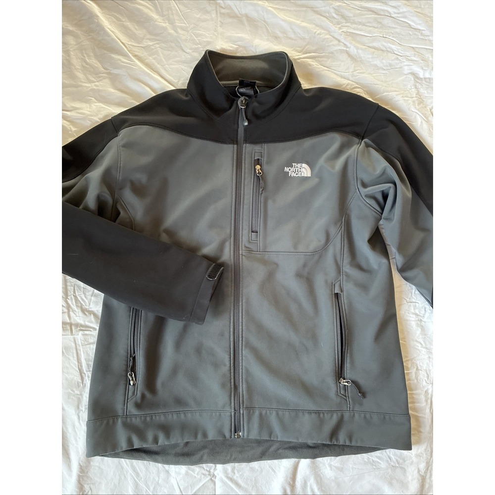 The North Face Apex Bionic Soft Shell Jacket Men's XL Black Gray Full Zip